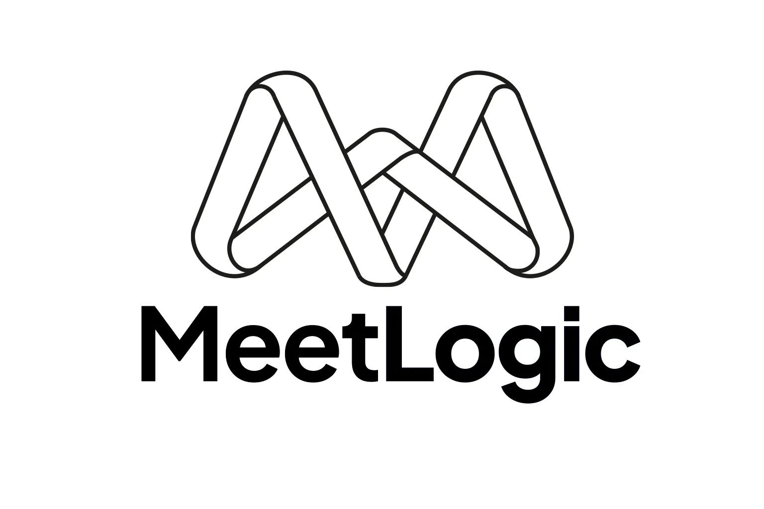 Identidad de MeetLogic: símbolo y nombre.